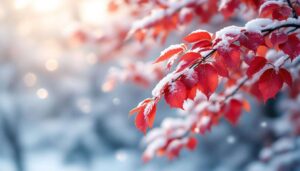 Le foglie rosse in inverno dell’albero di giada sono dovute agli antociani