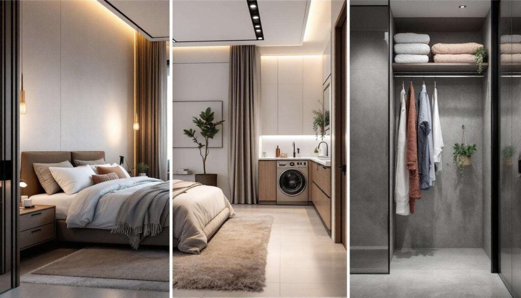 Ristrutturazione casa: tre soluzioni progettuali per zona notte, bagni e lavanderia