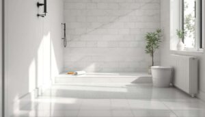 Rivestire le piastrelle del bagno senza demolire: la resina epossidica che si applica sopra il vecchio pavimento